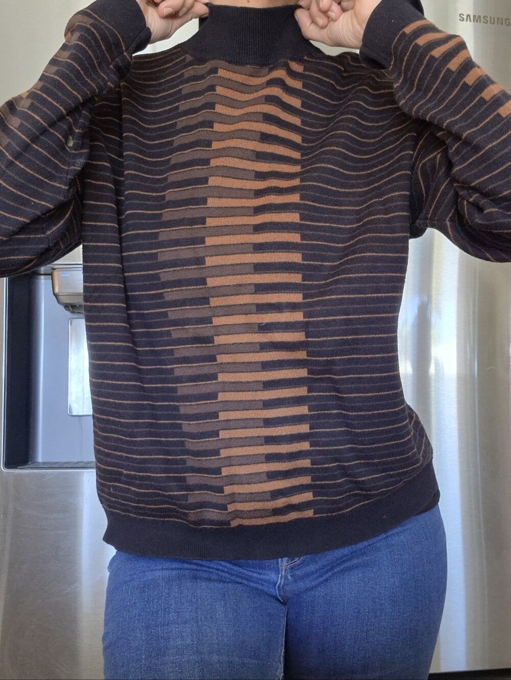 Worthington, 60% Cotton Blend , Mock Neck Swester